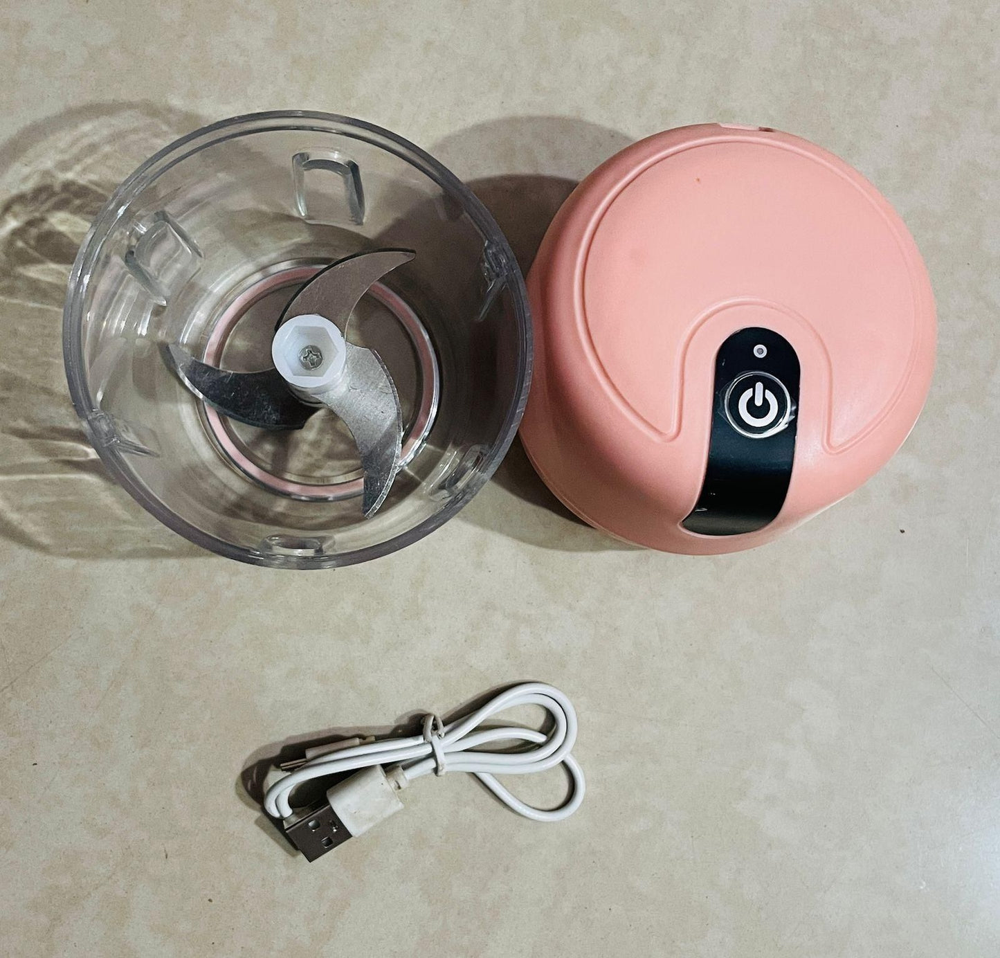 The Culinary House Mini Electric Meat/Garlic Chopper Portable Food Processor