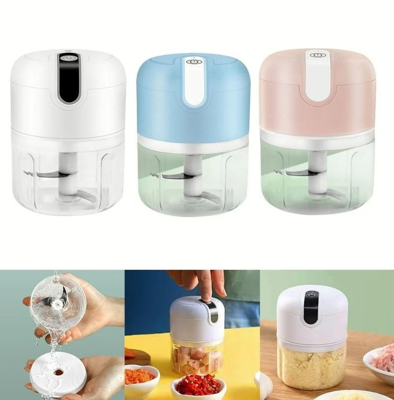 The Culinary House Mini Electric Meat/Garlic Chopper Portable Food Processor