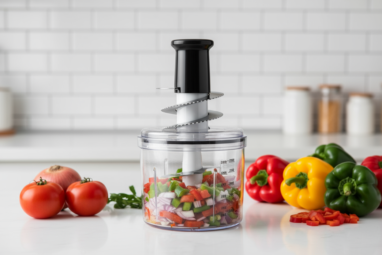 make a vegetable chopper , and oil spryaer