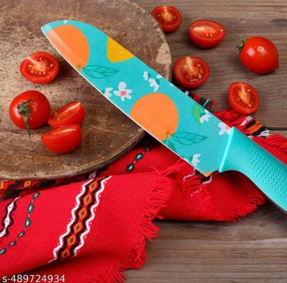 The Culinary House Kitchen Knives Stainless Steel Set of 3 – Professional Chef Knife, Meat Knife, and Utility Knife with Non-Slip Handle – Sharp, Durable, and Ergonomic Knives for Home Kitchen (Blue)